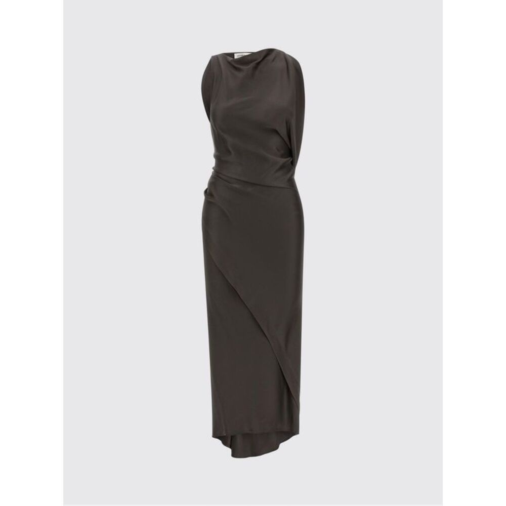 Victoria Victoria Beckham Kyra Asymmetrical Midi Dress With Bare Shoulders - Picture 2 of 3